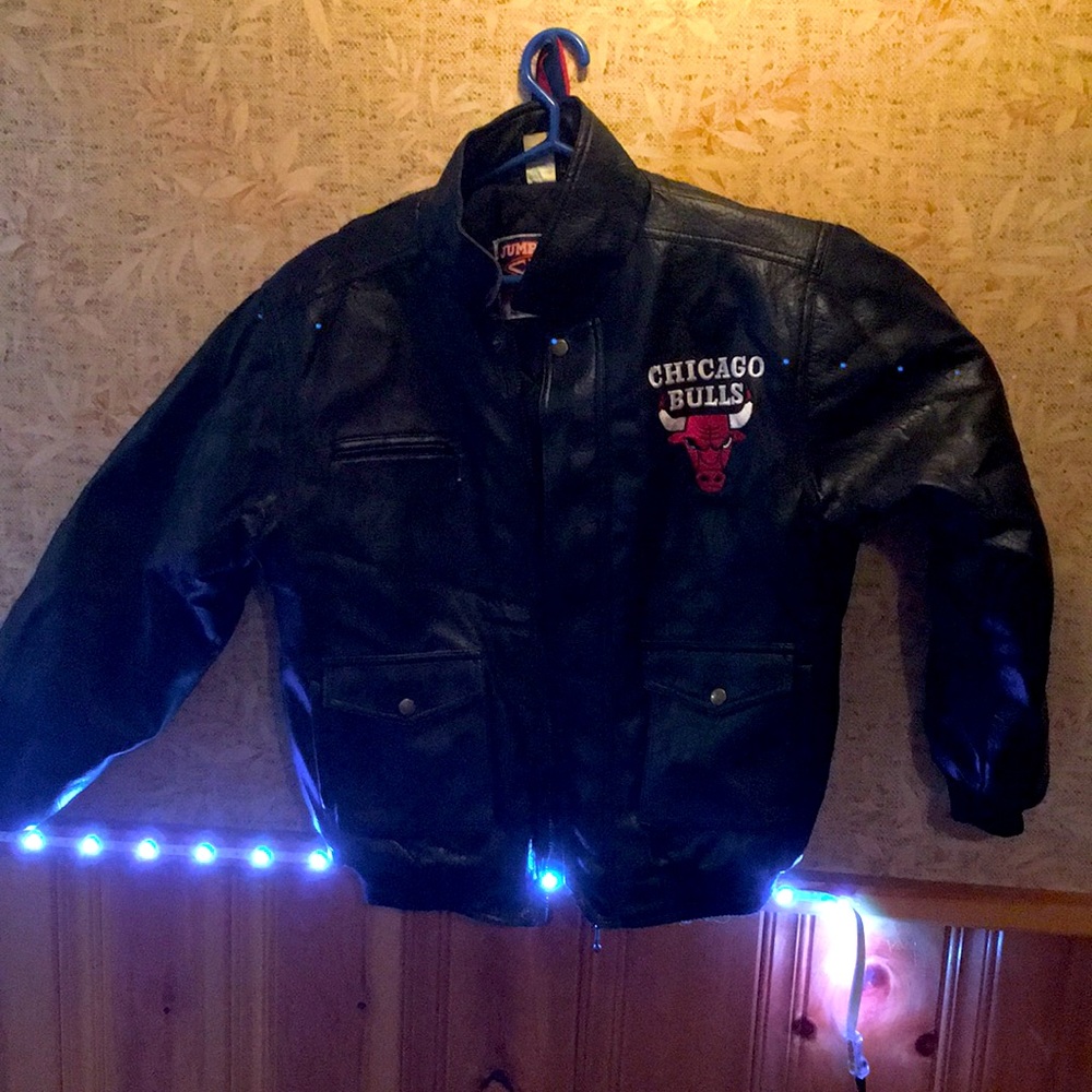 Chicago bulls  vintage leather jacket